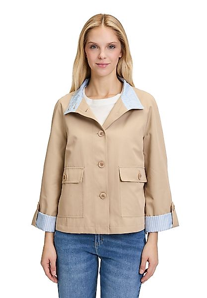 Cartoon Canvasjacke Cartoon Casual-Jacke mit aufgesetzten günstig online kaufen