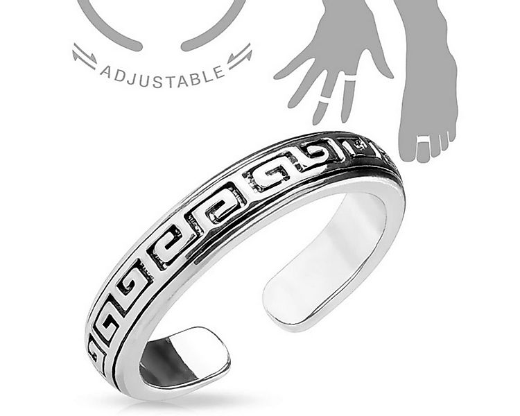 Order & Smile Schmuck Zehenring Midi Ring / Knöchel-Ring / Zehenring verste günstig online kaufen