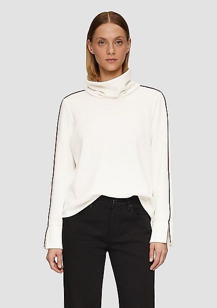s.Oliver Sweatshirt Sweatshirt Sweatshirt mit Kontrast-Details und geschlit günstig online kaufen