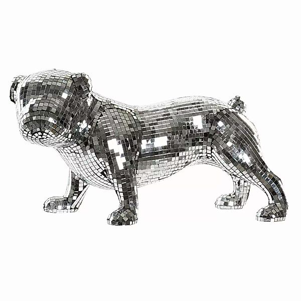 Deko-figur Dkd Home Decor Englisch Silberfarben Bulldog Harz Moderne (45,5 günstig online kaufen