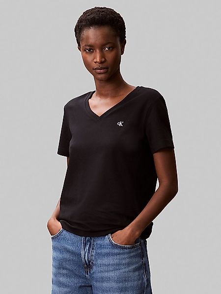 Calvin Klein Jeans T-Shirt Archive Jersey Vnk Tee EU Mit V-Ausschnitt günstig online kaufen