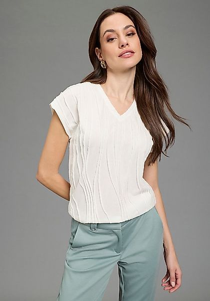 Bruno Banani V-Shirt mit V-Ausschnitt und Strukturmuster günstig online kaufen