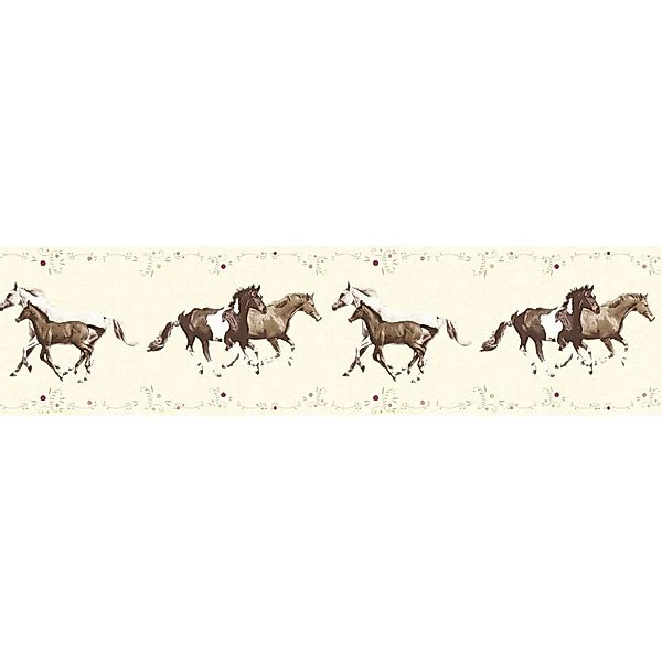 PROFHOME 358382-GU Kinder Tapete Tiermotiv Matt Creme Braun Violett 0,65 m2 günstig online kaufen