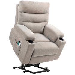 HOMCOM Massagesessel Aufstehsessel mit 8 Vibrationsmassagepunkte günstig online kaufen