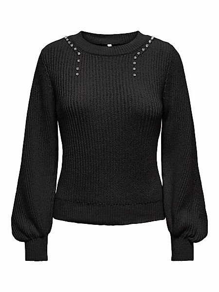 ONLY Rundhalspullover "ONLTAYLOR LIFE LS O-NECK BLING KNT" günstig online kaufen