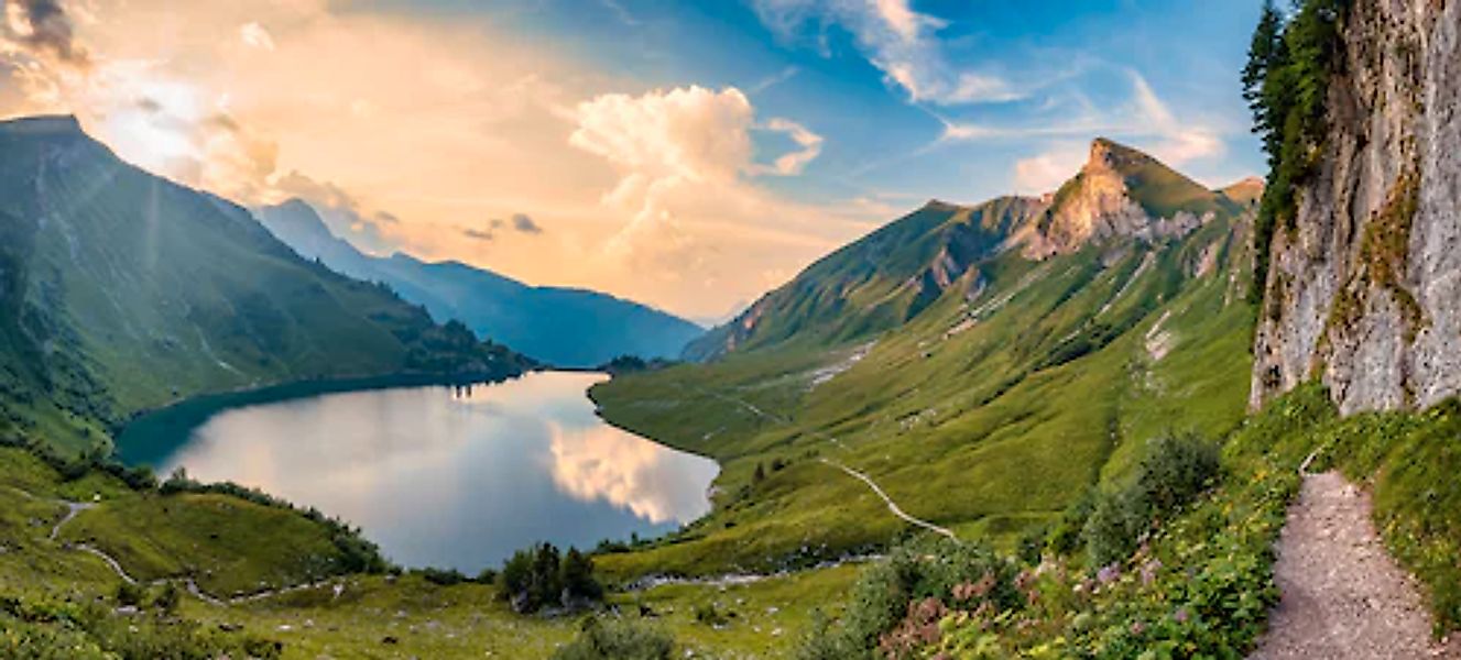 Bönninghoff Leinwandbild, Berge-Landschaft-See-Seebilder-Natur, (1 St.) günstig online kaufen