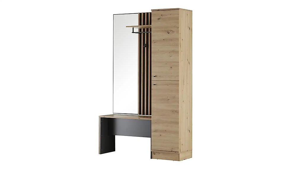 Finori Garderoben-Set Garderobenschrank Garderobenpaneel mit Sitzbank günstig online kaufen