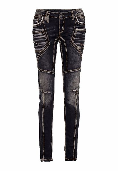 Cipo & Baxx Slim-fit-Jeans "Jeans", mit extravagantem Nahtdesign, WD382 günstig online kaufen