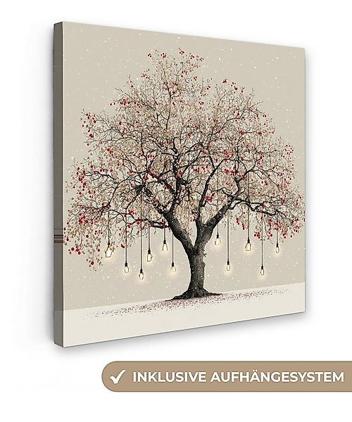 OneMillionCanvasses® Leinwandbild Lichterbaum - Winter - Weihnachten - Mehr günstig online kaufen