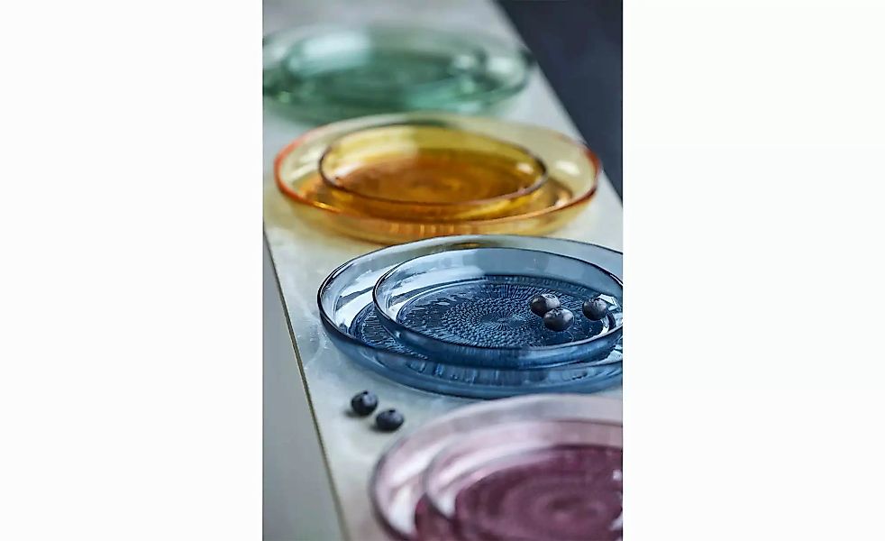 Bitz Speiseteller  Kusintha ¦ grün ¦ Glas ¦ Maße (cm): H: 2,2  Ø: 25 Geschi günstig online kaufen