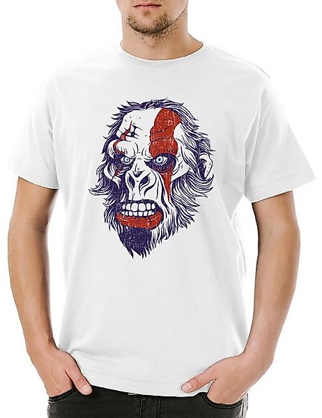Urban Backwoods Print-Shirt Urban Backwoods Ape Warrior Face Herren T-Shirt günstig online kaufen
