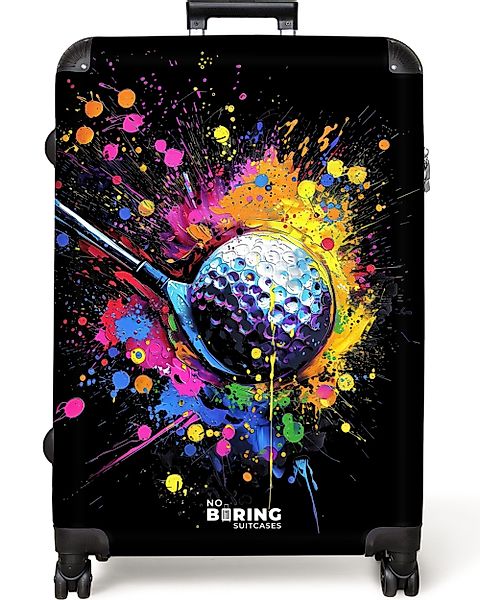 NoBoringSuitcases.com© Hartschalen-Trolley Golf mit Graffiti 77 günstig online kaufen
