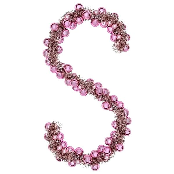 vidaXL Weihnachtskugelgirlande Rosa 186 cm Polystyrol 42019690 günstig online kaufen