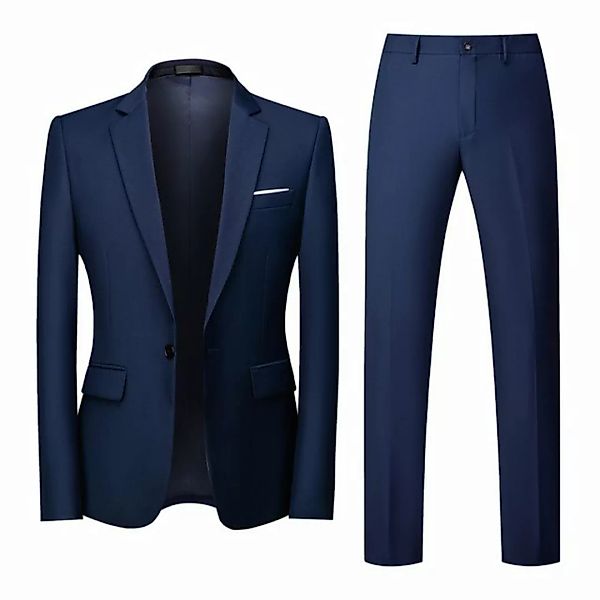 Allthemen Anzug (2 tlg, Sakko & Hose) Herren 2 Teilig Slim Fit Hochzeitanzu günstig online kaufen
