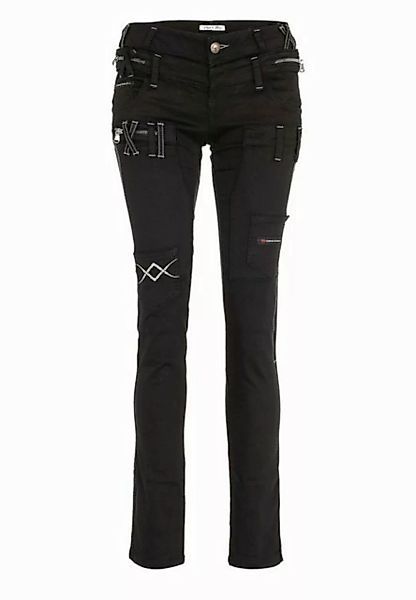 Cipo & Baxx Slim-fit-Jeans "Jeans", mit doppeltem Bund, WD228 günstig online kaufen