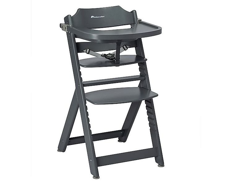 Bebeconfort Hochstuhl Timba - Warm Grey, Mitwachsender Holz Baby Kinderhoch günstig online kaufen