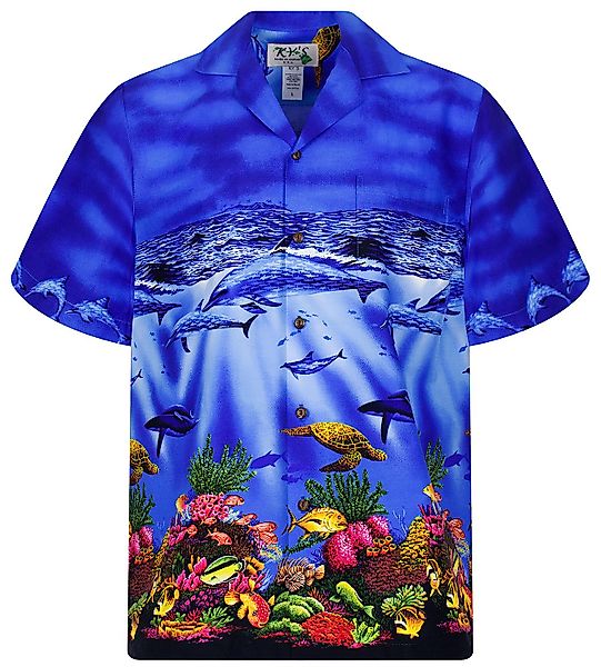 KY's Hawaiihemd Delfine Original Hawaiihemd mit günstig online kaufen