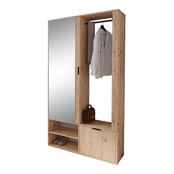 Beautysofa Garderobenschrank LIMO mit Spiegel – günstig online kaufen