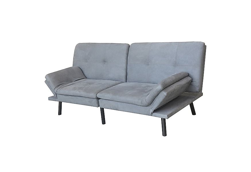 HTI-Living Schlafsofa Schlafsofa Grau Kato, Stück 1 Teile, Sofa Zweisitzer günstig online kaufen