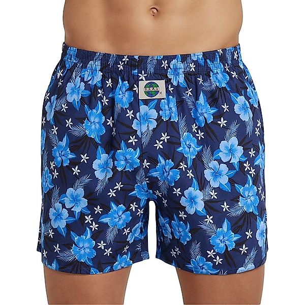 D.E.A.L International Boxershorts Dunkelblau mit Blumen-Print günstig online kaufen