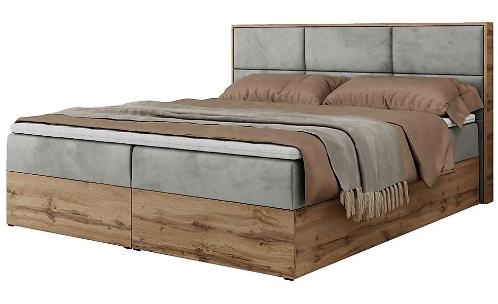 Boxbett mit Bettkasten Albero 2 ¦ grau ¦ Maße (cm): B: 148 H: 104 Betten > günstig online kaufen