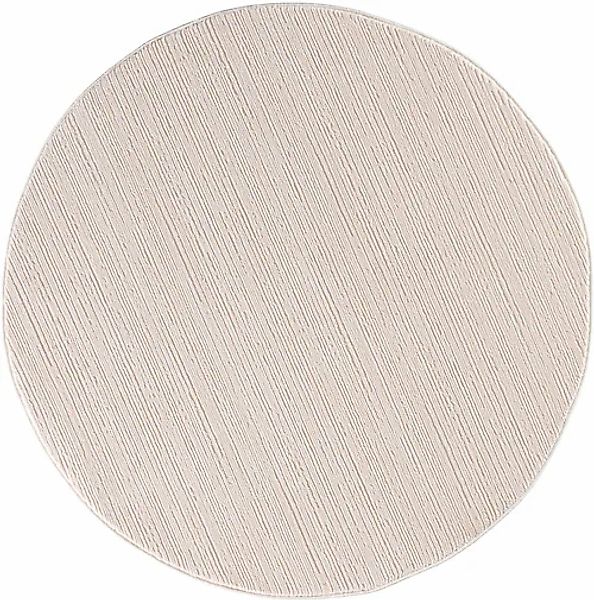 Sehrazat Teppich »Lima«, rund, 10 mm Höhe, Kurzflorteppich mit dezentem Gla günstig online kaufen