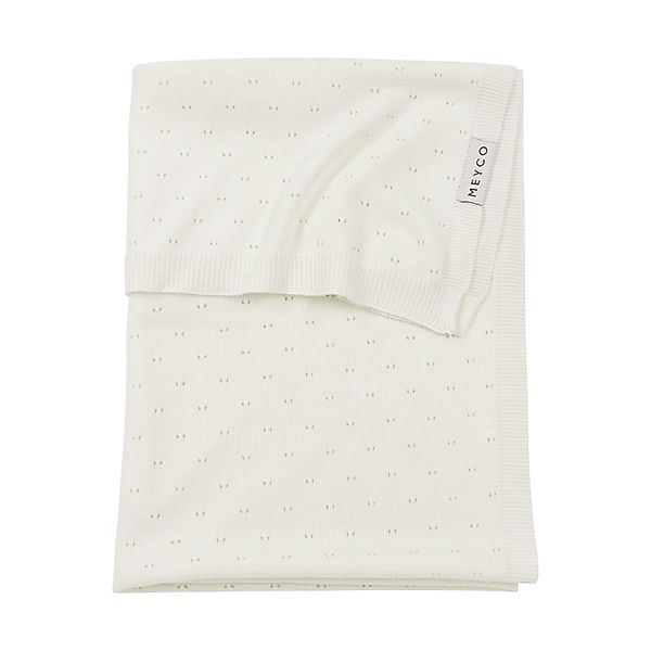 Babydecke 167 Ajour Offwhite, Meyco Baby, günstig online kaufen