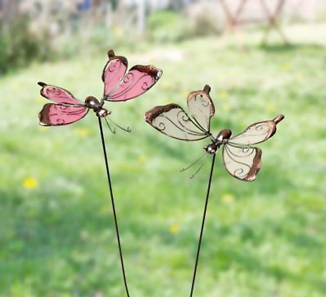 HOME Living Stecker SPAR-SET 2x Bunter Schmetterling Dekoobjekte mehrfarbig günstig online kaufen