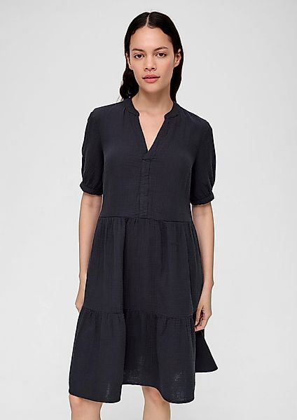 s.Oliver Minikleid Crinkle-Kleid mit Volants im günstig online kaufen