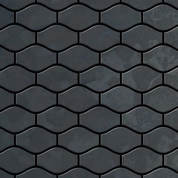 ALLOY Mosaik Fliese Massiv Metall Rohstahl Gewalzt Grau 1,6mm Stark Karma-r günstig online kaufen