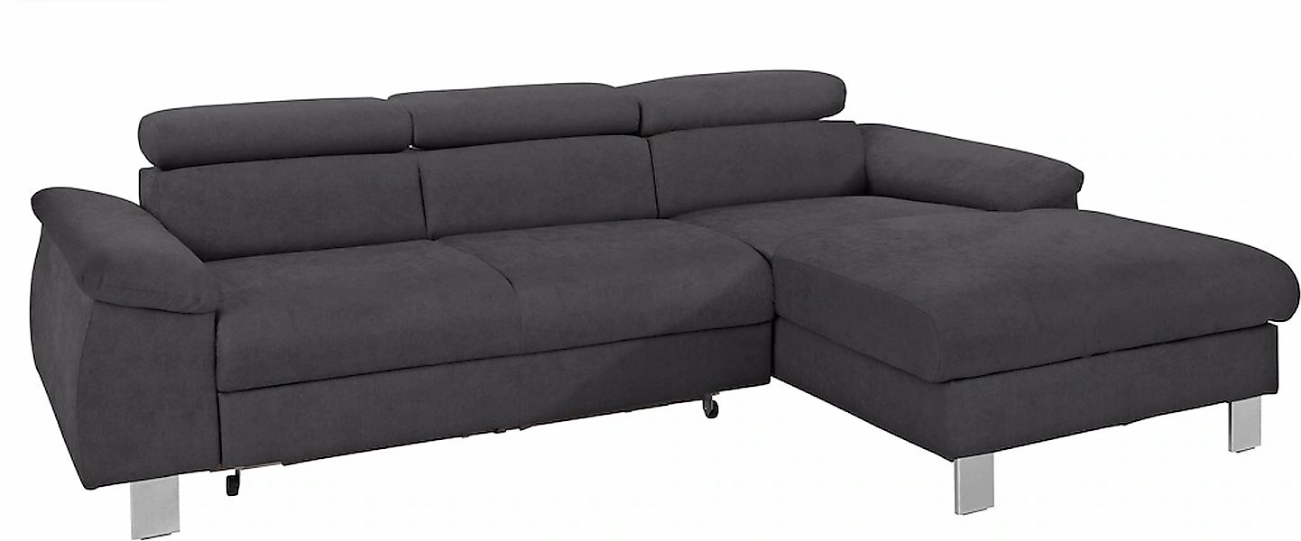 COTTA Ecksofa "Komaris L-Form, B: 244 cm" mit Kopfteilverstellung, optional günstig online kaufen