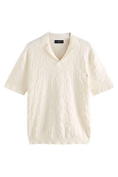 Next Poloshirt Strick-Polohemd mit offenem Kragen günstig online kaufen