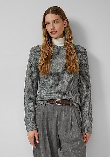 s.Oliver Longpullover Strickpullover Strickpullover aus Wollmix günstig online kaufen