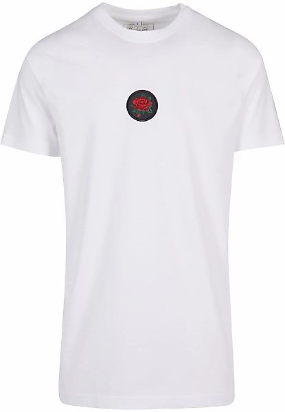 MisterTee Kurzarmshirt "MisterTee Herren Rose Patch Tee" 1 Stk. tlg. günstig online kaufen