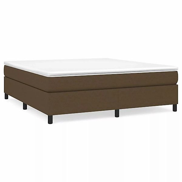 vidaXL Boxspringbett mit Matratze Dunkelbraun 180x200 cm Stoff1398212 günstig online kaufen