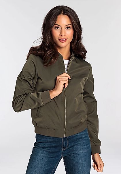 AJC Blouson mit Rippkragen, praktische Eingrifftaschen, Leichte Übergangsja günstig online kaufen