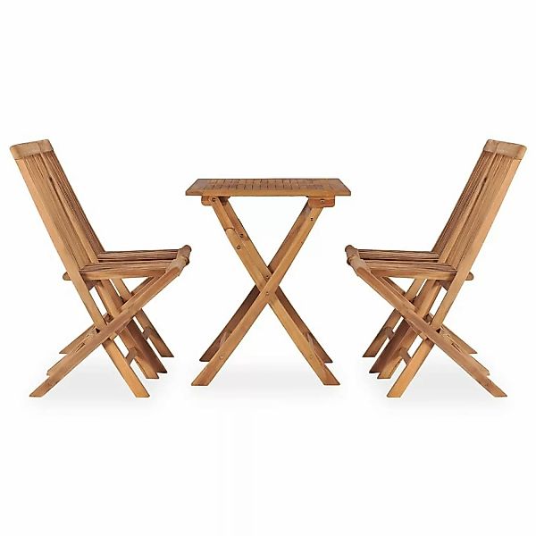 vidaXL 5-tlg Garten-Essgruppe Klappbar Massivholz Teak Modell 2 günstig online kaufen