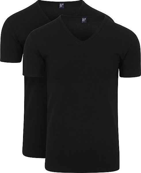 Alan Red Oklahoma Stretch T-Shirt Schwarz (2er-Pack) - Größe XL günstig online kaufen