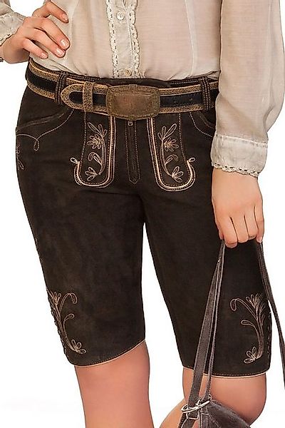 Spieth & Wensky Lederhose Trachtenlederhose Damen - DENISE - ebenholz günstig online kaufen
