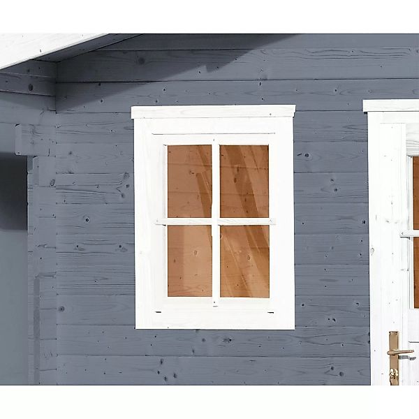 Einzelfenster Weiß 69 x 79 cm für Weka Gartenhaus mit Wandstärke 21/28 mm günstig online kaufen