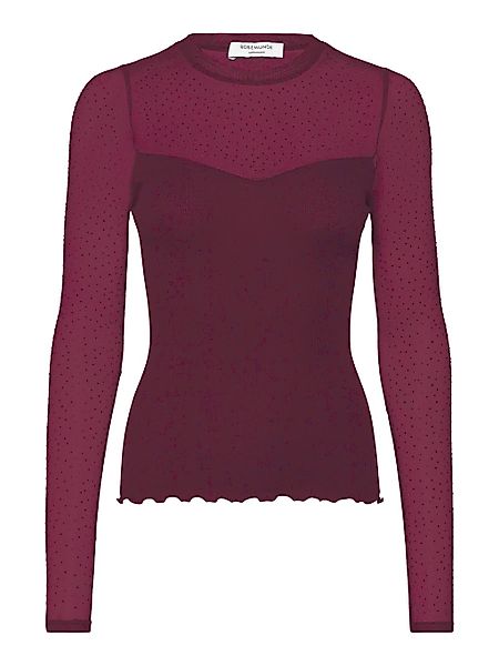 rosemunde Langarmshirt "Bernadine Shirt" Spitzeneinsatz an Brust und Ärmeln günstig online kaufen