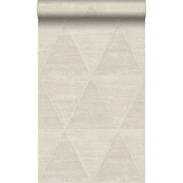Origin Luxury Wallcoverings Tapete Verwitterte Metalldreiecke Beige 53 Cm X günstig online kaufen