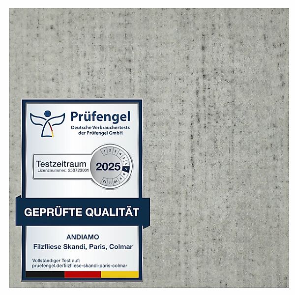 Andiamo Teppichfliese »Paris Nadelfilz«, quadratisch, 4 mm Höhe, 40x40 cm, günstig online kaufen