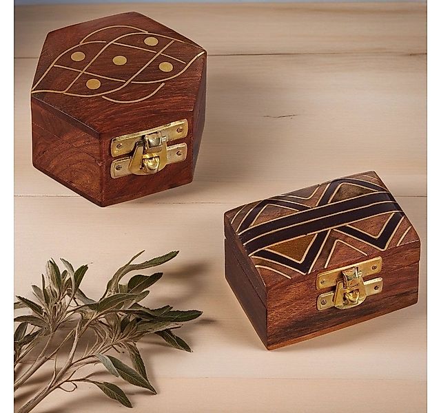 Marrakesch Orient & Mediterran Interior Schmuckkasten 2er Set Schmuckkästch günstig online kaufen