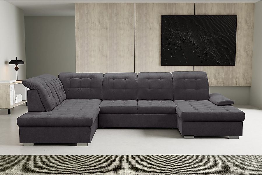 WERK2 Wohnlandschaft Kordula-New Multifunktion Couch, Breite 332cm, bequem, günstig online kaufen