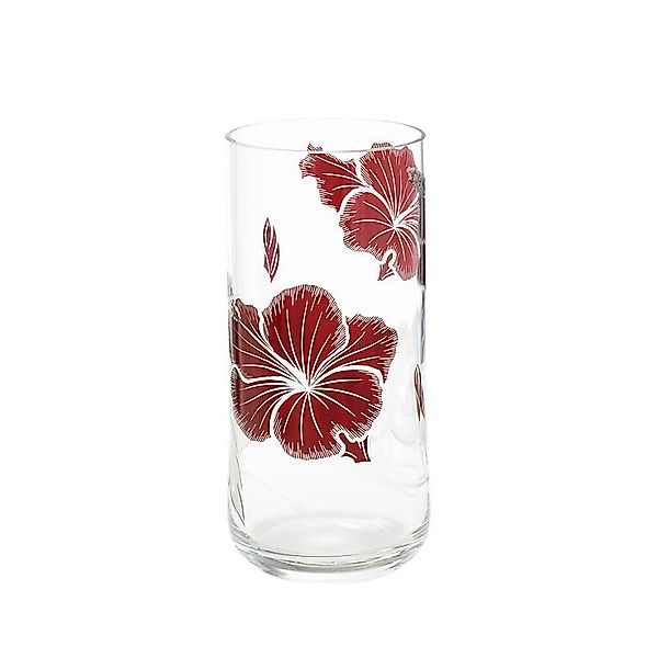 Vase Red Queen 23 cm, Transparent/Rot, aus Glas günstig online kaufen