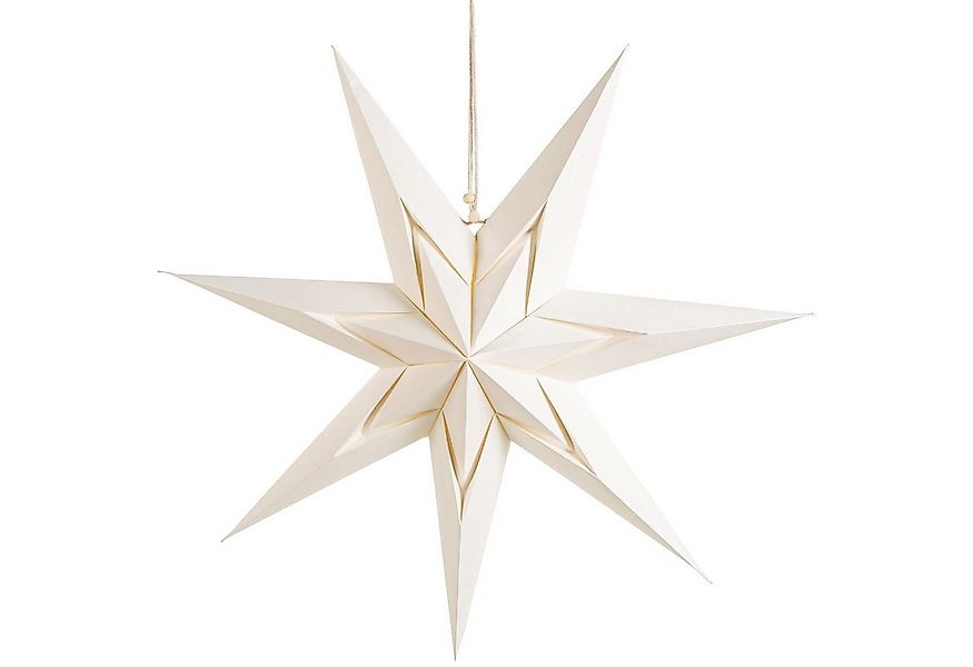 Logbuch-Verlag Dekofigur Großer Papierstern weiß creme XXL 45 cm Fensterdek günstig online kaufen