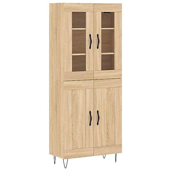 vidaXL Highboard Sonoma-Eiche 69,5x34x180 cm Holzwerkstoff 3198372 günstig online kaufen