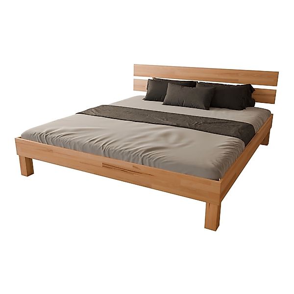 MeinMassivholz Massivholzbett PALMA Kernbuche (Verfügbar als Einzelbett & D günstig online kaufen