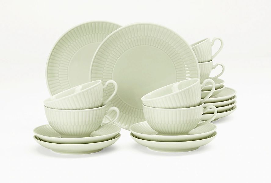 Seltmann Weiden Geschirr-Set "Teeservice 18-teilig klein Amina seladon" Tel günstig online kaufen